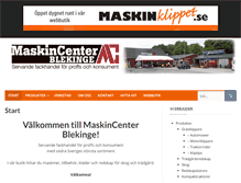 Tablet Screenshot of maskincb.se